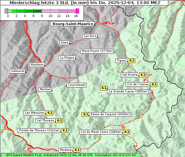 Niederschlag, 4. 12. 2025