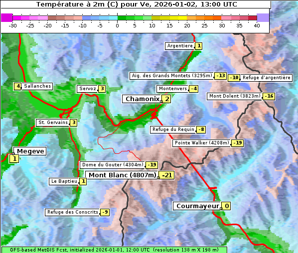 Temperatur, 2. 1. 2026