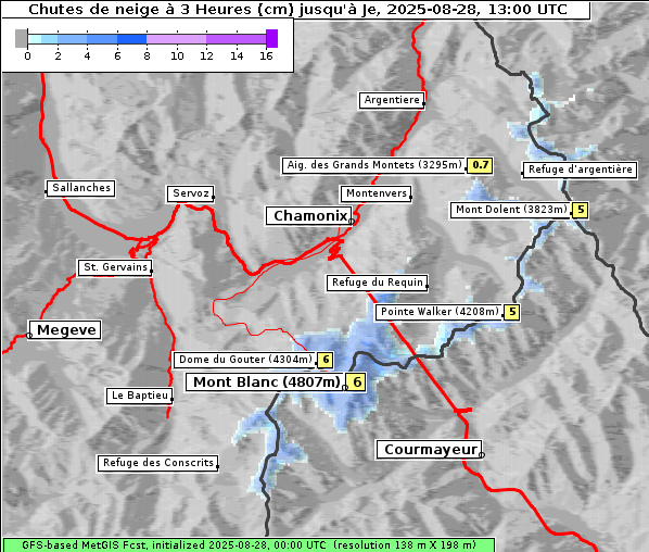 Neuschnee, 28. 8. 2025