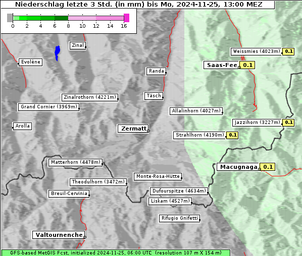 Niederschlag, 25. 11. 2024