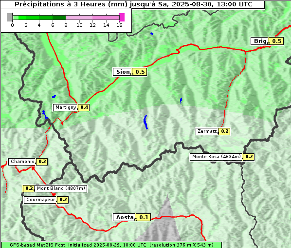 Niederschlag, 30. 8. 2025