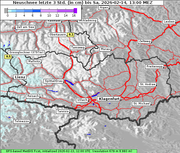 Neuschnee, 14. 2. 2026