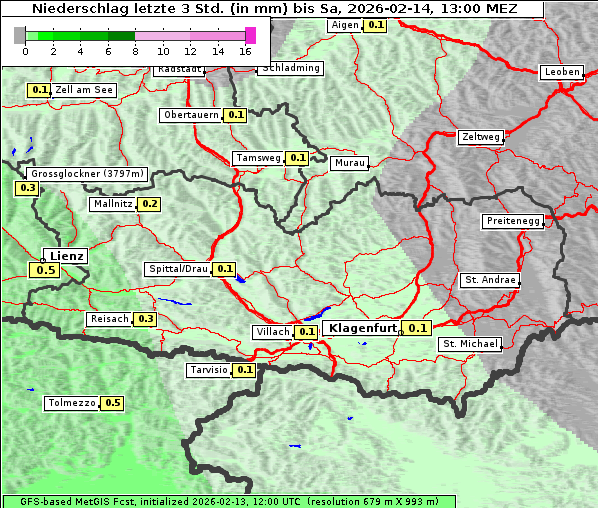 Niederschlag, 14. 2. 2026