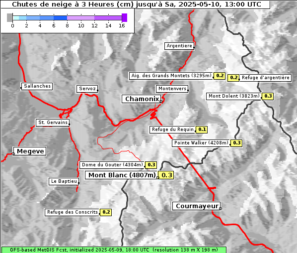 Neuschnee, 10. 5. 2025