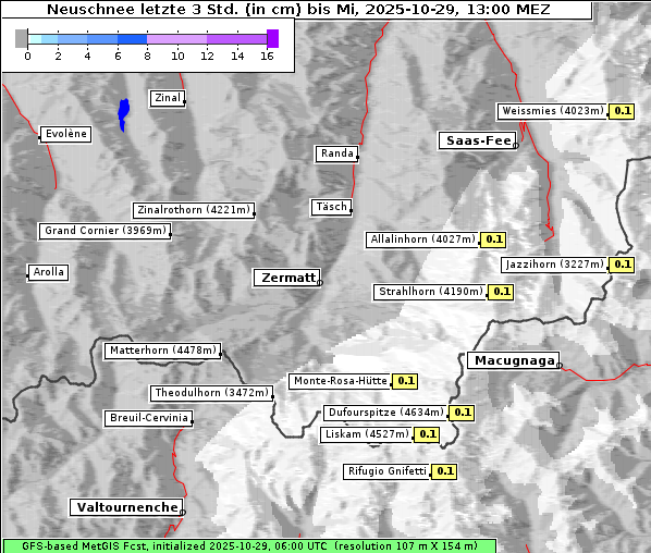 Neuschnee, 29. 10. 2025