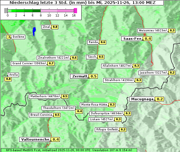 Niederschlag, 26. 11. 2025