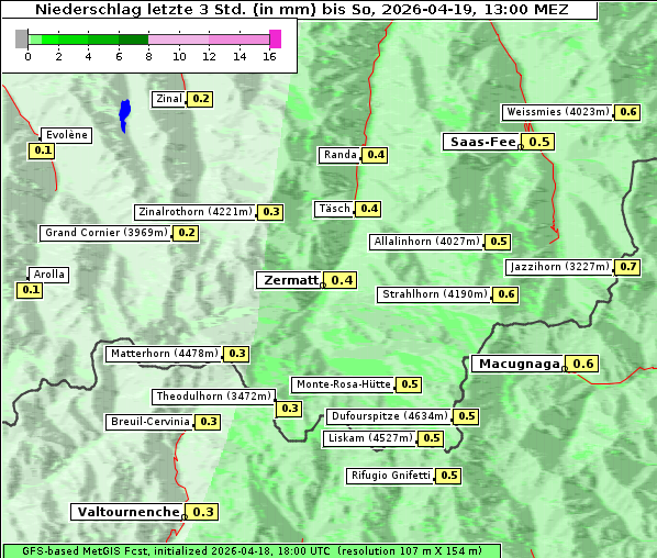 Niederschlag, 19. 4. 2026