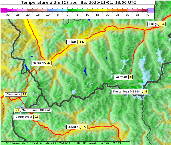 Temperatur, 1. 11. 2025
