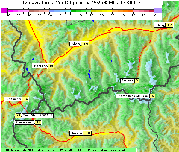 Temperatur, 1. 9. 2025