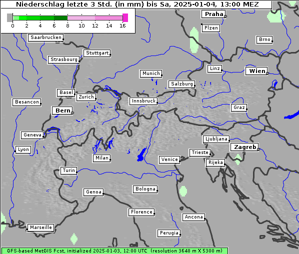 Niederschlag, 4. 1. 2025