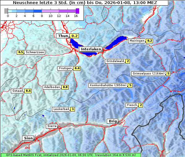 Neuschnee, 8. 1. 2026