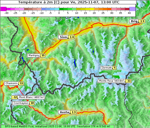 Temperatur, 7. 11. 2025
