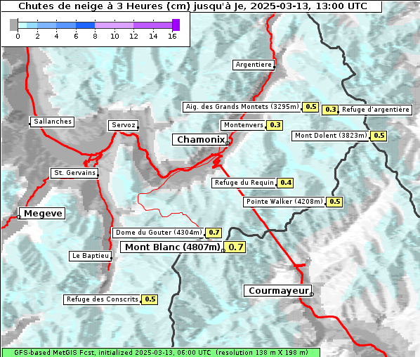 Neuschnee, 13. 3. 2025