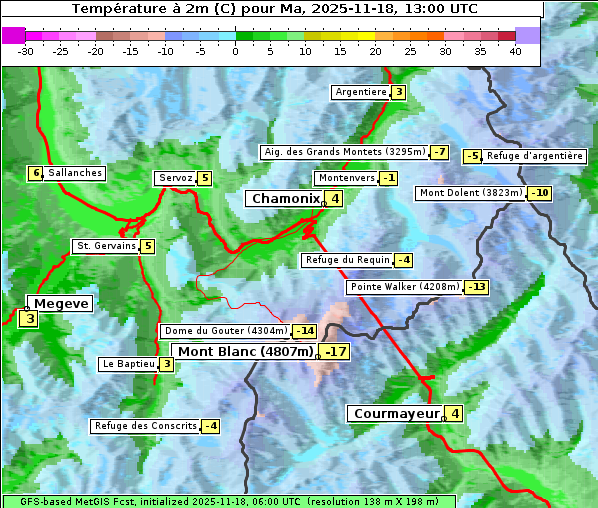 Temperatur, 18. 11. 2025