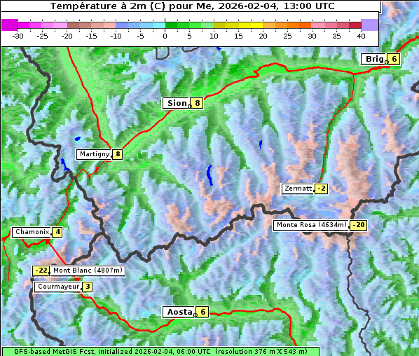 Temperatur, 4. 2. 2026