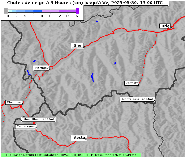 Neuschnee, 30. 5. 2025