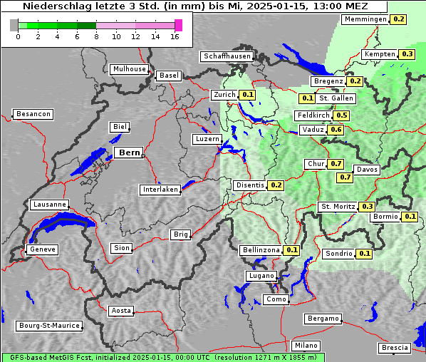 Niederschlag, 15. 1. 2025