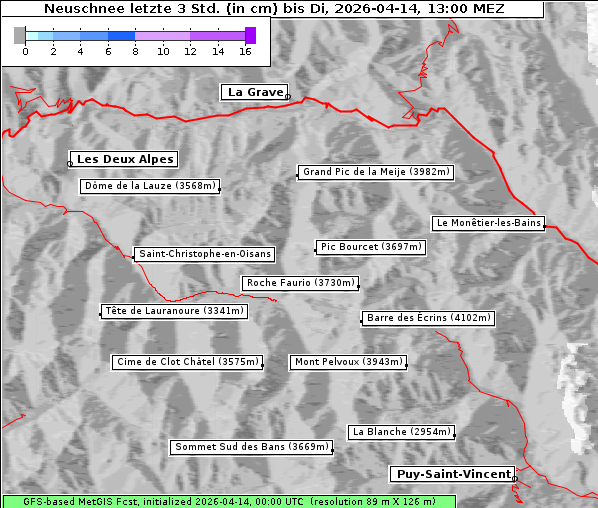 Neuschnee, 14. 4. 2026