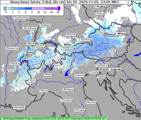 Neuschnee, 25. 11. 2025