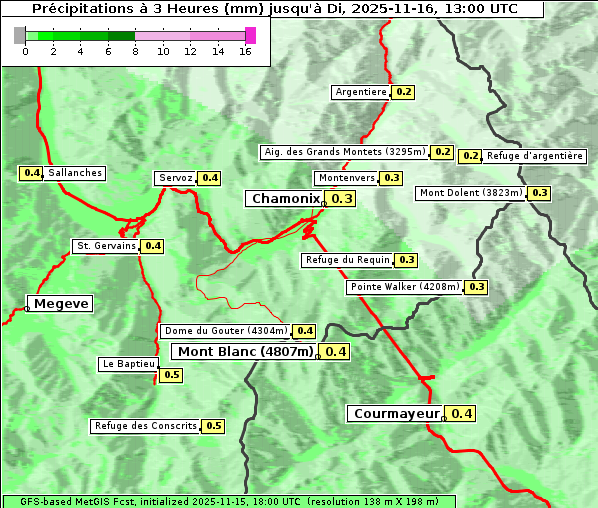 Niederschlag, 16. 11. 2025
