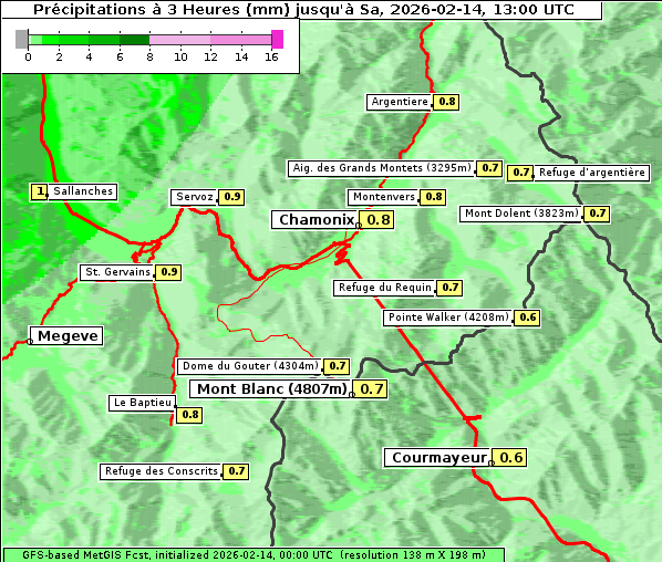 Niederschlag, 14. 2. 2026