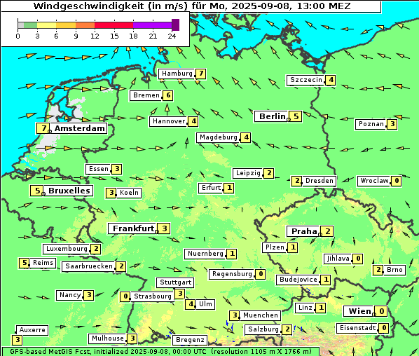 Wind, 8. 9. 2025