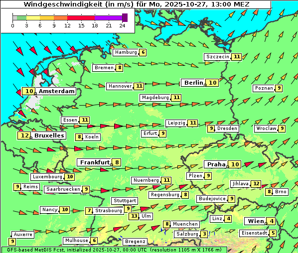 Wind, 27. 10. 2025