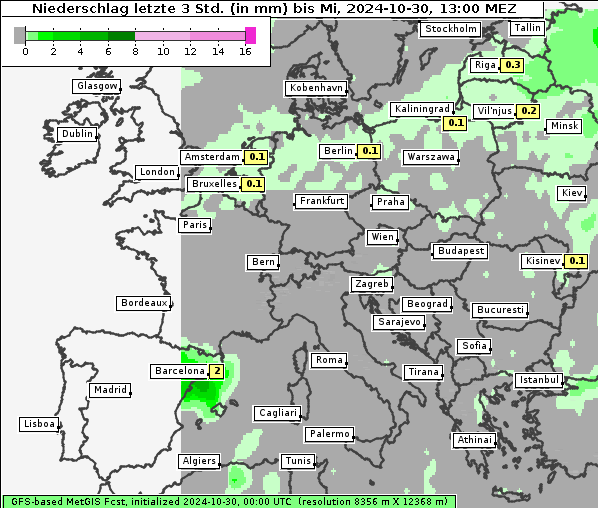 Niederschlag, 30. 10. 2024