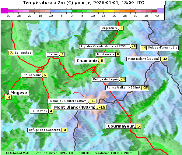 Temperatur, 1. 1. 2026