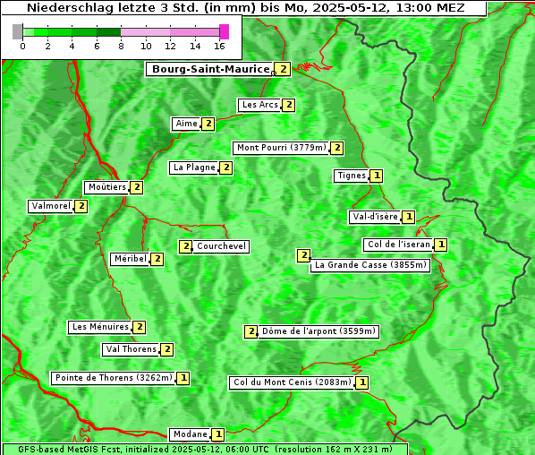 Niederschlag, 12. 5. 2025