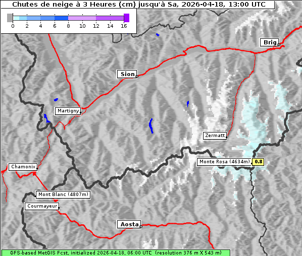 Neuschnee, 18. 4. 2026