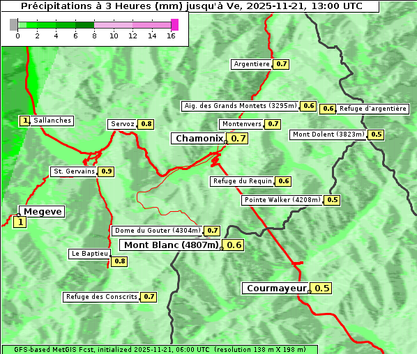 Niederschlag, 21. 11. 2025