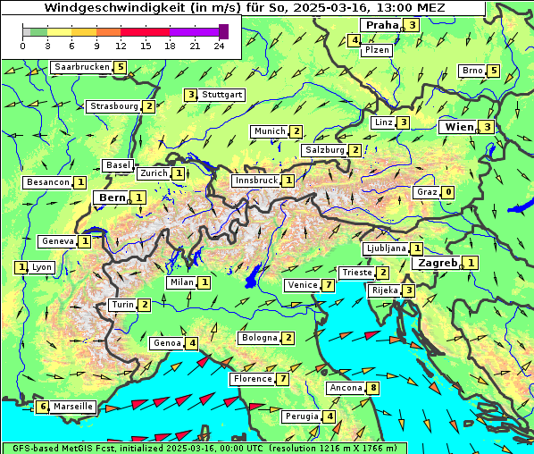 Wind, 16. 3. 2025