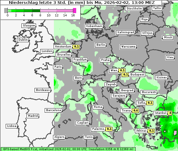 Niederschlag, 2. 2. 2026