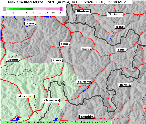 Niederschlag, 16. 1. 2026