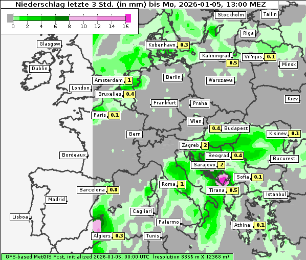 Niederschlag, 5. 1. 2026