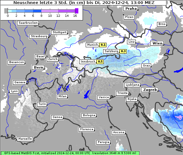 Neuschnee, 24. 12. 2024