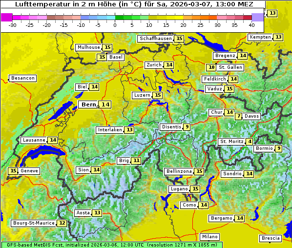Temperatur, 7. 3. 2026
