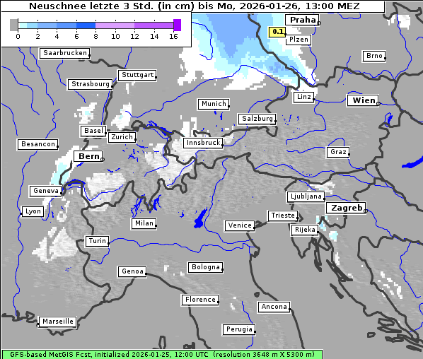 Neuschnee, 26. 1. 2026