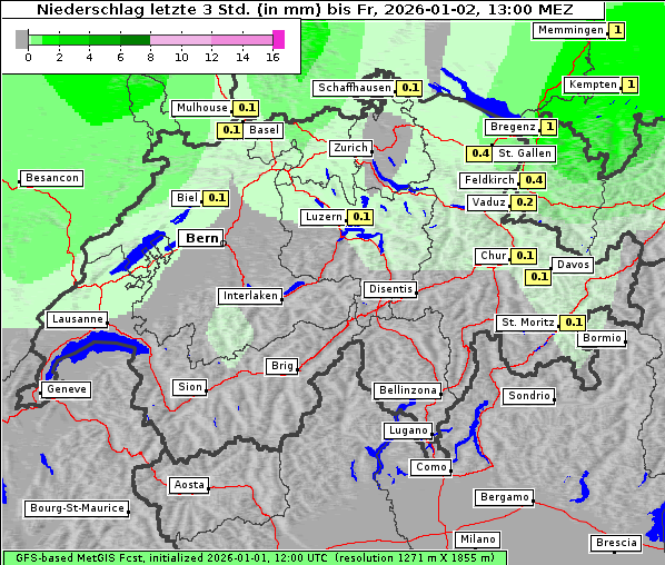 Niederschlag, 2. 1. 2026