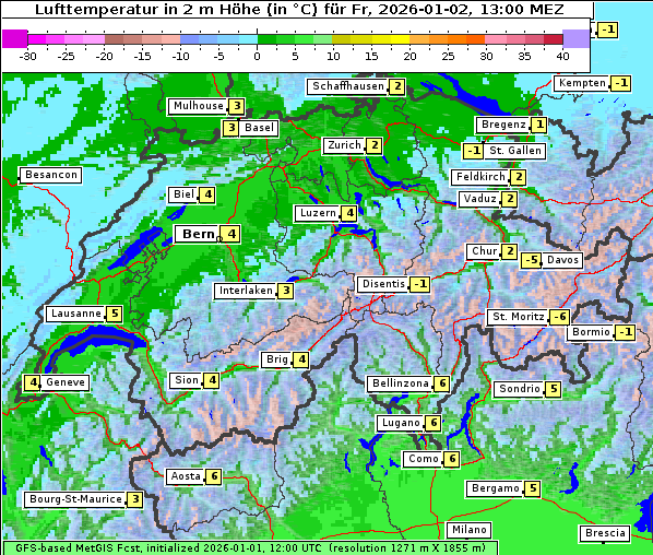 Temperatur, 2. 1. 2026