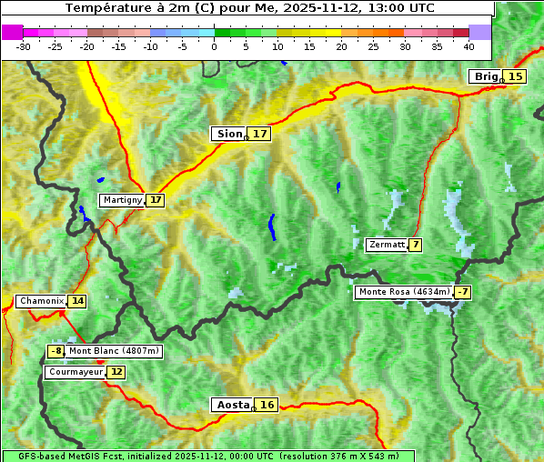 Temperatur, 12. 11. 2025
