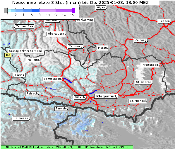 Neuschnee, 23. 1. 2025