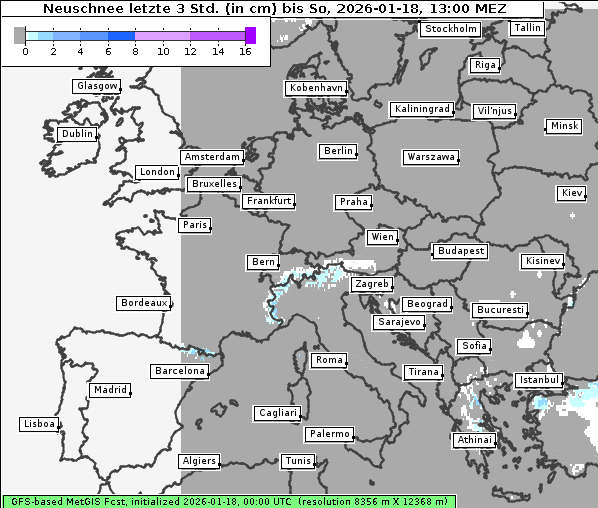Neuschnee, 18. 1. 2026