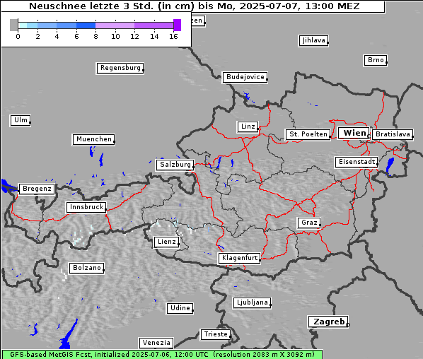 Neuschnee, 7. 7. 2025