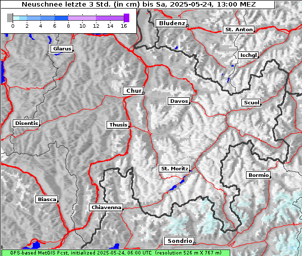 Neuschnee, 24. 5. 2025