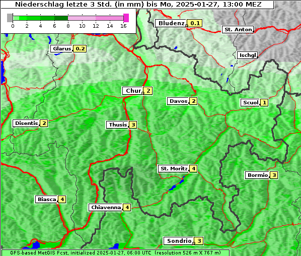 Niederschlag, 27. 1. 2025