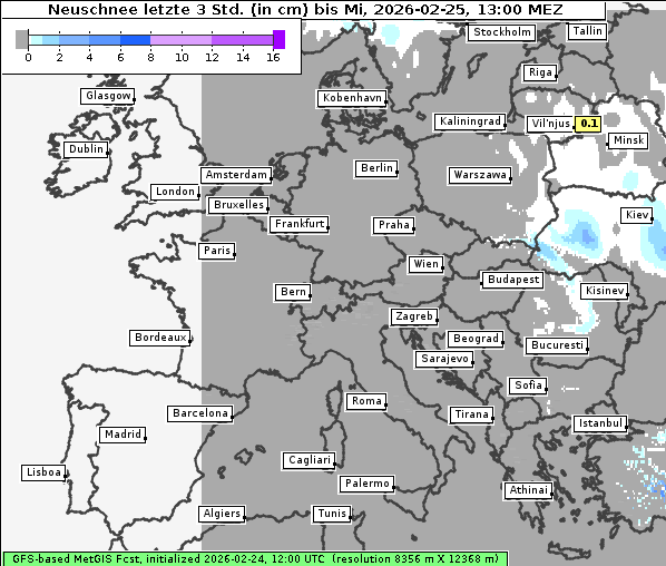 Neuschnee, 25. 2. 2026