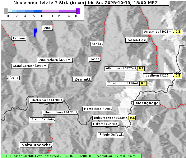 Neuschnee, 19. 10. 2025