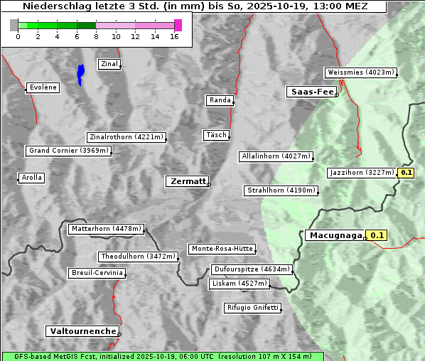 Niederschlag, 19. 10. 2025